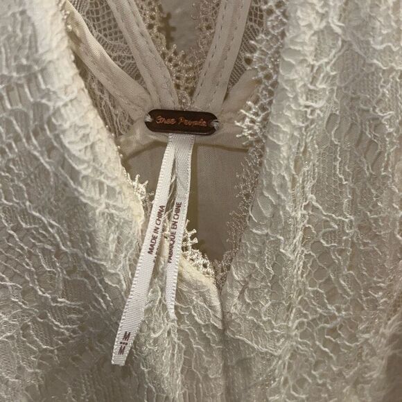 ✨FREE PEOPLE Don't You Dare Sz Medium Dress in Neutral Combo✨ - Picture 14 of 15